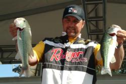 Pro Jason Hickey of Weiser, Idaho, parlayed a two-day catch of 21 pounds, 2 ounces in a second-place finish at the end of today's action. 