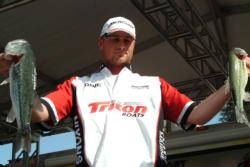 Pro David Kromm of Kennewick, Wash., used a 29-pound, 4-ounce catch to qualify for the finals in fourth place.