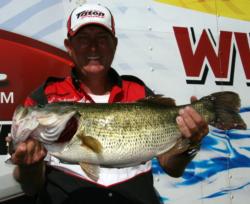 Dugan McIntosh broke the 10-pound barrier with his 10-3, the biggest bass of day two.