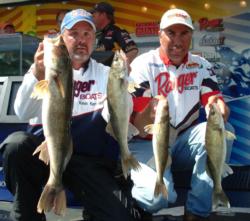 Daniel Dejaeghere and Kevin Kerkvliet caught five walleyes Friday that weighed 14 pounds, 14 ounces.