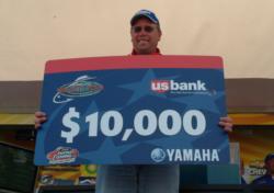 Co-angler Kevin Bruer earned $10,000 for his Walleye Tour win on Cass Lake.