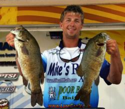 A 19-pound, 4-ounce stringer was a big improvement for fifth-place pro Chad Pipkens who rose from 23rd on day one.