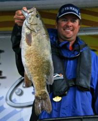 North Carolina pro George Lambeth took Snickers Big Bass honors with a beautiful 5-pound, 7-ounce smallmouth bass.