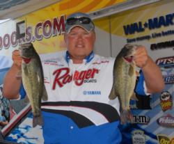 Pro Michael Wooley of Collierville, Tenn., brought in 13 pounds, 13 ounces on day three for second place with a three-day total of 56 pounds, 1 ounce.