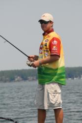 After probing his home lake for several days during practice, Folgers pro Anthony Gagliardi of Prosperity, S.C., says that fishing patterns have been non-duplicative.