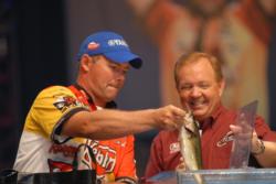 Kellogg's pro Dave Lefebre of Union City, Pa., finished in what is perhaps the most difficult spot in professional bass fishing - runner up at the Forrest Wood Cup. But he still collected $100,000.