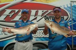 Kris Culpepper of Houston, Texas, and brother Jonathan Culpepper of Cypress, Texas, landed in fourth place overall with a total catch of 16 pounds, 9 ounces.