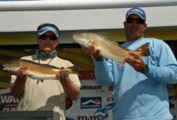 In third place, Robert Aldridge and Scott Owens had a busy day with over 20 redfish.