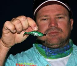 Joe Wortham will try to match the hatch of small baitfish with his 2-inch minnow.