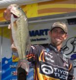 The current Stren Series Northern Division points leader, Michael Iaconelli of Runnemede, N.J., holds down the fifth spot after day one with 11 pounds, 12 ounces.