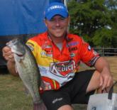 Kellogg's pro Dave Lefebre of Union City, Pa., holds down the fifth place spot with a three-day total of 30 pounds, 7 ounces.