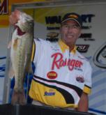 Kerr cranking master David Wright of Lexington, N.C., turned in his best performance of the week on day three - five bass for 13 pounds, 5 ounces - to climb to third with a three-day total of 30 pounds, 12 ounces.