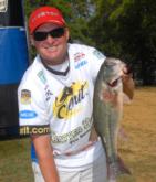 Dustin Wilks of Rocky Mount, N.C., held onto his second place spot with four bass for 10 pounds, 3 ounces on day three.