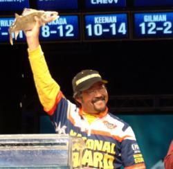 Pro Ted Takasaki fell to sixth place after catching 12-1 on day three.