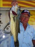 A black and blue jig flipped under a dock produced the Big Bass on the co-angler side for Max Wilson.