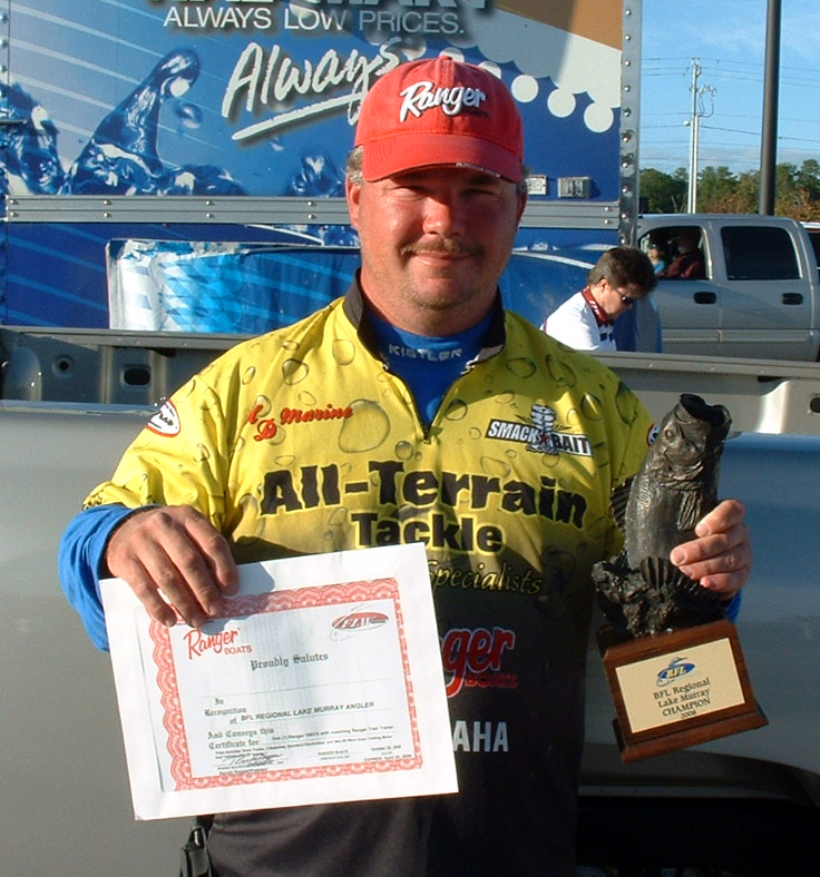 Image for Lowery best boater in BFL Regional on Lake Murray