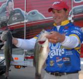 Kellogg's pro Greg Bohannan of Rogers, Ark., is in 8th with a two-day total of 24-3.