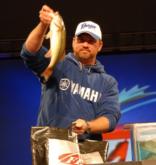 John Skipper shows off his tournament winning fish.