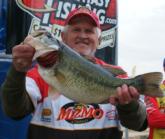 Jimmy Cox holds up a 6-pound, 10-ounce Lake Guntersville largemouth.
