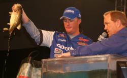 Scott Canterbury ran out of fish Sunday and fell to eighth place.