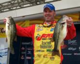 Fourth-place pro Chad Morgenthaler caught 34 pounds, 10 ounces during the first two days of competition on Table Rock Lake.