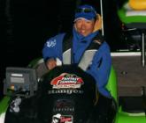 Shinichi Fukae is ready to get cranking on the fourth and final day of the FLW Tour event on Table Rock. 
