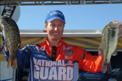 National Guard team member Brent Ehrler of Redlands, Calif., claimed fourth place with a total catch of 42 pounds, 14 ounces.