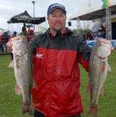 Jimmy Millsaps of Canton, Ga., brought in five bass for 23 pounds on day two to move into fifth place with a two-day total of 37 pounds, 13 ounces.