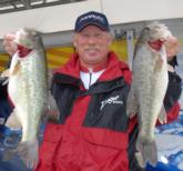Tom Mann Jr. of Buford, Ga., moved up into fourth place on day two with a 20-pound, 4-ounce catch that brought his two-day total to 39 pounds, 1 ounce.