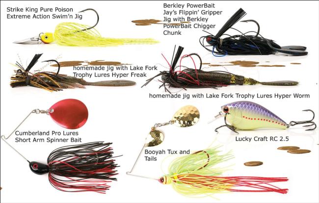 Bass baits for muddy water