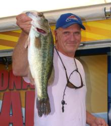 The Folgers Big Bass in the Co-angler Division went to Jerry Hayden. This Lake Norman largemouth weighed 4 pounds, 13 ounces.