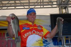 Land O' Lakes pro Keith Williams is in fourth place after day one with 13-3.