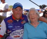 TBF Champion Brian Travis with his 94-year-old grandmother, Ermona Travis.