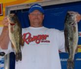 Shawn Malcom of Monroe, Ga., leads the Co-angler Division of the Stren Series event on Santee Cooper with a two-day total of 29 pounds, 12 ounces, which gives him a over an 8-pound lead going into tomorrow.