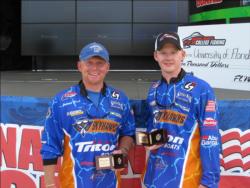 Fourth place at Santee Cooper went to UT-Martin - Jordan Birch of Drummonds, Tenn., and Kevin Shorey of Thompsons Station, Tenn., with four bass, 8-10.