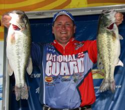 Kentucky pro Ramie Colson Jr. trails the lead by a little over two pounds.