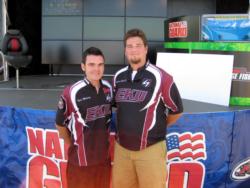 Second place in the FLW College Fishing Central Division event on Kentucky and Barkley lakes went to the Eastern Kentucky team of Tyler Moberly and Richard Cobb V.