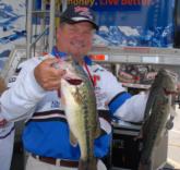 Ranger pro Rob Kilby weighed in 12 pounds, 3 ounces for third place on day one.