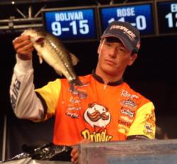 Gabe Bolivar of Ramona, Calif., used a two-day catch of 16 pounds, 1 ounce to net seventh place overall at the 2009 Walmart Open.