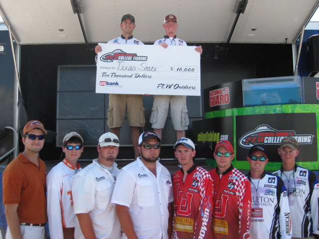 Image for Texas State University wins National Guard FLW College Fishing event on Lake Amistad