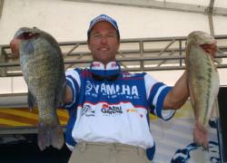 Terry Bolton is in second place with 23 pounds, 13 ounces.