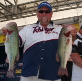 David Young is all smiles after bringing 21 pounds, 12 ounces to the scale Thursday.