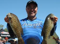 On the strength of an 11-pound, 15-ounce catch, Gary Haraguchi took hold of the top spot in the Co-angler Division.