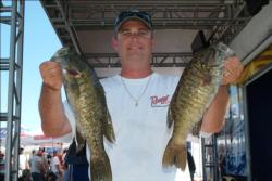 Co-angler Scott Burke of Oakdale, Calif., recorded a third-place finish with a catch of 9 pounds, 11 ounces. 