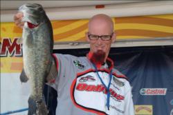 James Leachman of Kennewick, Wash., won the day's big bass award in the Co-angler Division after netting a 4-pound, 10-ounce largemouth.