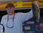 Despite recent shoulder surgery, James Schneider of Watervliet, N.Y., hauled in 18 pounds, 12 ounces worth of largemouths for second place in the Co-angler Division.