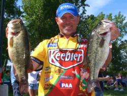Dave Lefebre caught a 19-pound, 4-ounce limit on day two and finished the opening round in fifth place. 