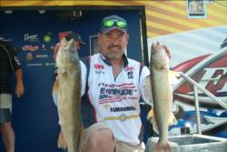 Rick Olson of Mina, S.D. is in third place with 15 pounds, 13 ounces.
