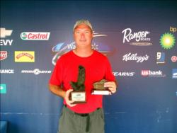 Mark Sullivan of Collinsville, Miss., earned $2,937 as the co-angler winner of the Sept. 12-13 BFL Mississippi Division event.