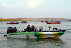 Jason Przekurat is eager to get to work on day one of the 2009 FLW Walleye Tour Championship.